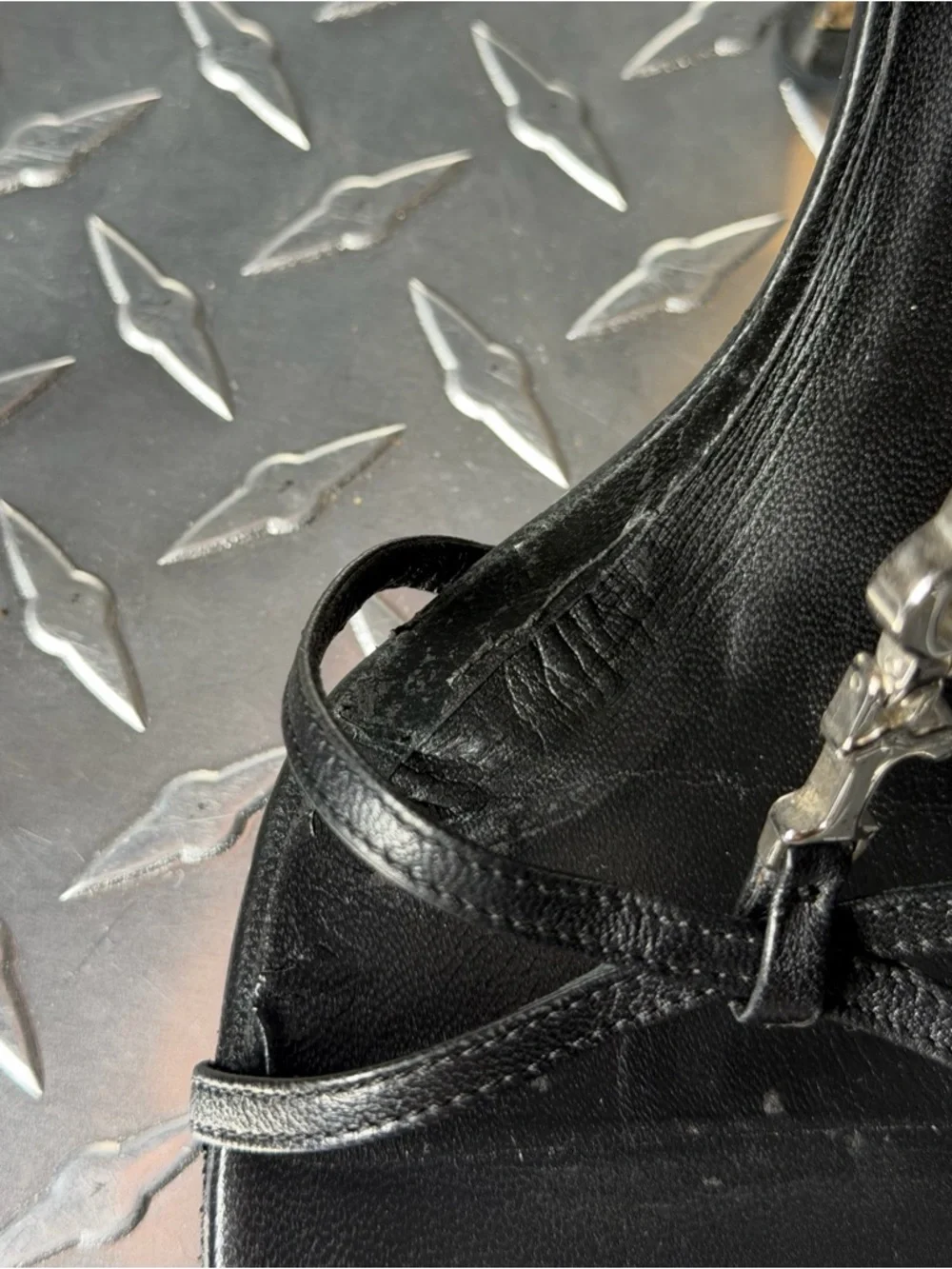 Dior Vintage Logo Spell Out Heels in Black 38.5 - Picture 6 of 7